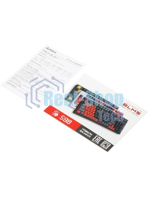 Клавиатура проводная A4Tech Bloody S98 механическая желтый/серый USB for gamer LED (SPORTS LIME)