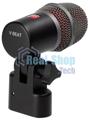 Микрофон динамический sE Electronics V BEAT инструментальный, для малых барабанов и томов, 30 Гц 19 кГц, суперкардиоида, комплектация: резьбовой адаптер, чехол на молнии, ветрозащита, гайка с накаткой для надежной фиксации микрофона