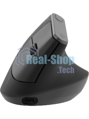 Мышь беспроводная/проводная Logitech MX Vertical графитовый, 4000 dpi, радиоканал, Bluetooth, USB, кнопки - 6