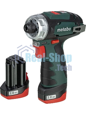 Дрель-шуруповерт Metabo PowerMaxx BS 600984000, 12 В, 2 Ач, 34 Нм, щеточный
