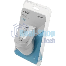 Мышь беспроводная A4Tech Fstyler FG35 серебристый/белый, 2000 dpi, радиоканал, USB, кнопки - 6