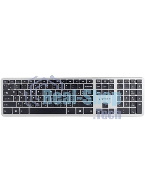Клавиатура беспроводная Gembird KBW-3, USB, серебристый/черный