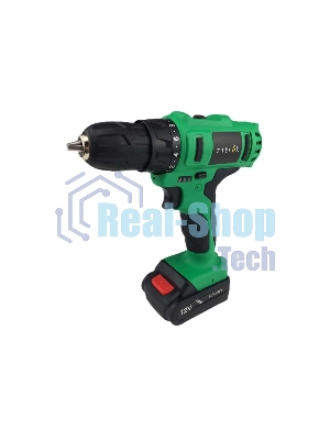 Дрель-шуруповерт Zitrek Greenpower 12-Li 063-4074, 12 В, 1,5 Ач, 32 Нм, щеточный