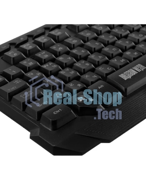Комплект клавиатура+мышь Qumo Mystic K58/M76 проводной, USB, 3200 DPI, чёрный