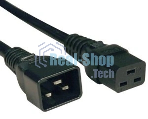 Кабель Hyperline PWC-IEC19-IEC20-3.0-BKКабель питания IEC 320 C19 - IEC 320 C20 (3x1.5), 3 м