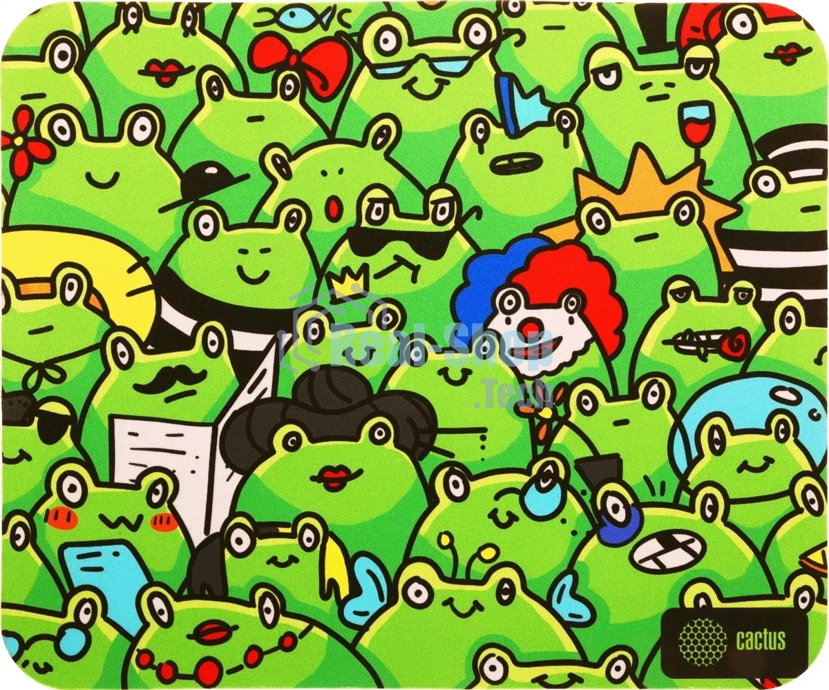 Коврик для мыши Cactus Frogs 300x250x3мм (CS-MPC-D09M)