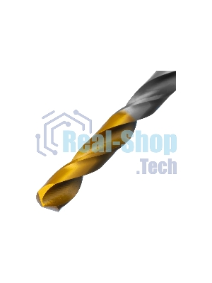 Сверло спиральное по металлу Denzel 6,5 x 100 мм, Р6М5, Golden Tip