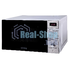 Микроволновая печь Korting KMO 720 X серебристый, 20 л, 700 Вт, переключатели - кнопки, поворотный механизм