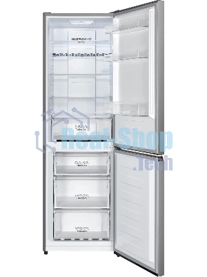 Холодильник Gorenje NRK619FAS4 серый двухкамерный 207/93л морозилка снизу, No Frost