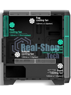 Компьютерный корпус MidiTower Zalman S2 TG TEMPERED GLASS WINDOW black (ATX, mATX, Mini-ITX, USB 2.0 x2, USB 3.0x1, без БП) (S2 TG)