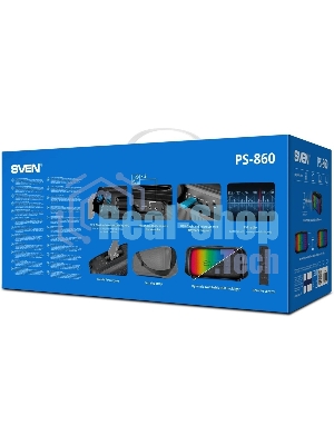 Портативная колонка SVEN PS-860 черный 100W 1.0 BT/3.5Jack 5400mAh