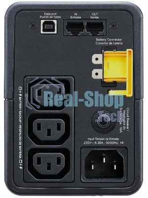 Источник бесперебойного питания APC Back-UPS BX500MI/500 ВА/300 Вт/3xIEC 320 С13