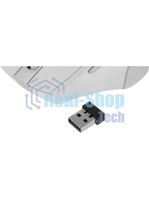 Мышь беспроводная A4Tech Fstyler FG35 серебристый/белый, 2000 dpi, радиоканал, USB, кнопки - 6