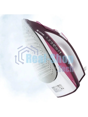 Утюг Vitek VT-1215 (PK) максимальная 2400 Вт.Подошва Ceramic Ultra Care.