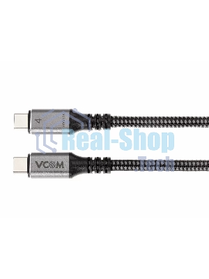 Кабель Thunderbolt4/USB4 Type-C, 5K@60Hz, 40Gbps, PD 100W, 5A, VCOM, 1.2м CU540M-1.2M