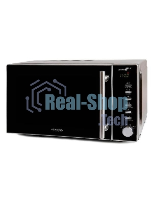 Микроволновая печь Steba MIC 2070 серебристый/черный, 20 л, 800 Вт, переключатели - кнопки, поворотный механизм