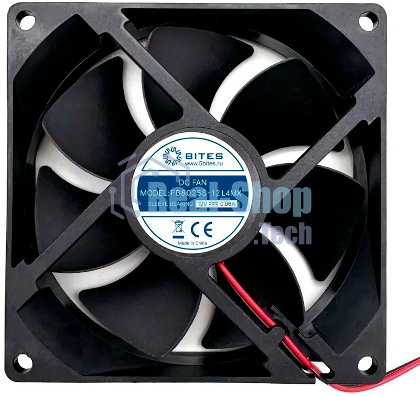 Вентилятор для корпуса 5bites FB8025S-12L4MX 80X25 / SLEEVE / 2000RPM / MOLEX / 4P