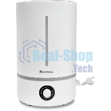 Увлажнитель воздуха Primera HUP-R1060-TA белый, 20 м², 6 л, ультразвуковой, производительность 280 мл/ч, ароматизация, регулировка направления пара, механическое управление
