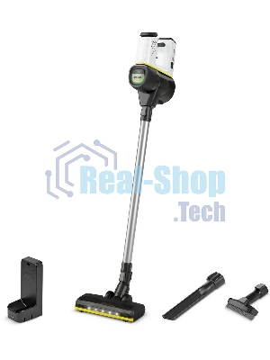 Пылесос вертикальный Karcher VC 6 Cordless ourFamily белый/черный, питание от аккумулятора, 250 Вт, уборка сухая, пылесборник 0.8 л, работа от АКБ max - 50 мин