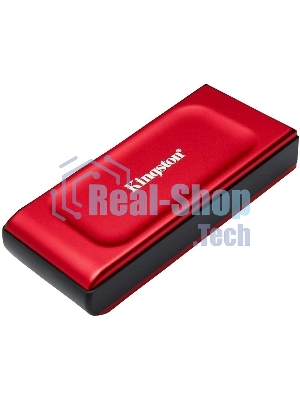 Внешний SSD Kingston XS1000, 2TB, USB 3.2 Gen 2 Type-C, R/W 1050/1000, красный