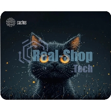 Коврик для мыши Cactus черный Cat 250x200x3мм (CS-MPC-D09S)