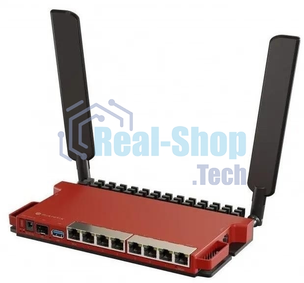 Роутер беспроводной MikroTik L009UiGS-2HaxD-IN AX600 10/100/1000BASE-TX, 2.4Ггц, 8*1Gbit, 1*SFP 2.5Gbit