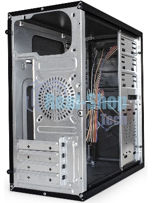 Компьютерный корпус Minitower ExeGate BA-202-UNS400 (mATX, БП UNS400 с вент. 12см, 2хUSB, аудио, черный)