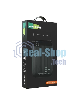 Портативный аккумулятор More choice (4620202550491) PB19-05 2USB 2.1A - 5000mAh черный