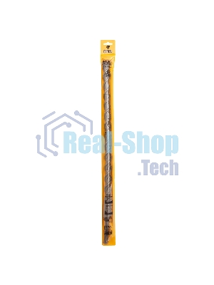 Бур по бетону Denzel двойная спираль, Cobalt W-tip, 22x460 мм, SDS PLUS