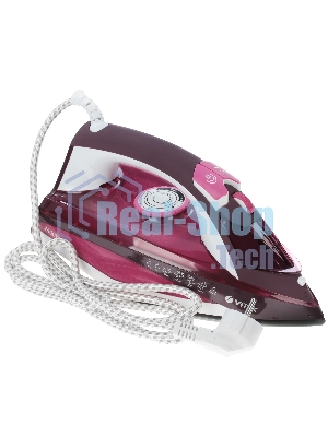 Утюг Vitek VT-1215 (PK) максимальная 2400 Вт.Подошва Ceramic Ultra Care.
