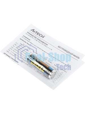 Мышь беспроводная A4Tech Fstyler FG10S черный/оранжевый, 2000 dpi, радиоканал, USB, кнопки - 4
