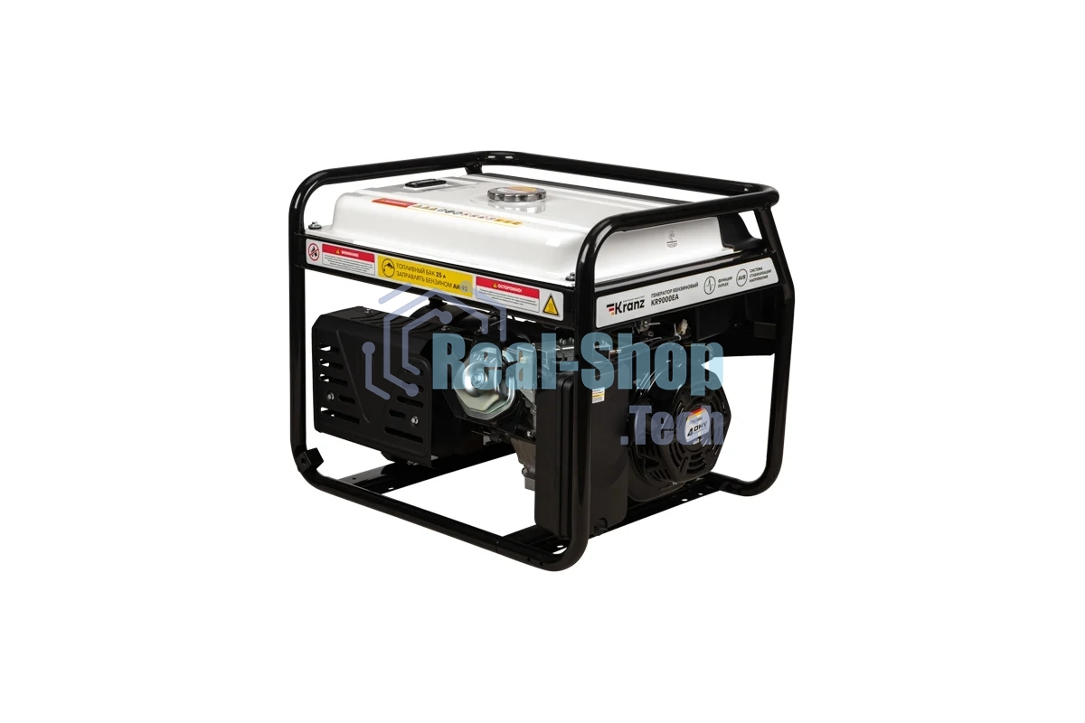 Электрогенератор бензиновый Kranz KR9000EA, 9 кВт, 97 дБ, 85 кг
