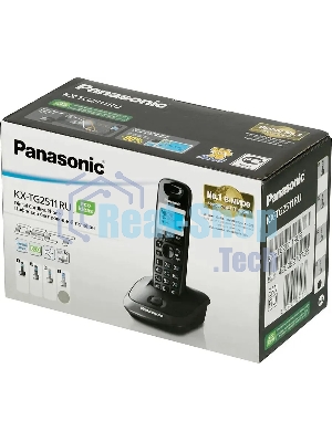 Телефон беспроводной (DECT) Panasonic KX-TG2511RUS (серебристый) АОН, Caller ID,спикерфон на трубке,переход в Эко режим одним нажатием