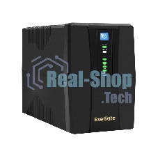 Источник бесперебойного питания ExeGate EP285596RUS SpecialPro UNB-650.LED.AVR.C13.RJ.USB 650VA/360W, LED, AVR, 4*IEC-C13, RJ45/11, USB, черный