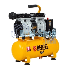 Компрессор Denzel DLS650/10 безмаслянный малошумный 650 Вт, 120 л/мин,ресивер 10 л
