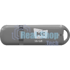 Флешка USB MORE CHOICE МФБ16 Grey (4620202558664), 16GB, USB 2.0, R/W 15/6, серый