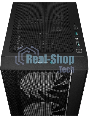 Компьютерный корпус Deepcool MATREXX 55 MESH V4 без БП, боковое окно (закаленное стекло), 3xARGB LED 140мм вентилятора спереди, 1xARGB LED 120мм вентилятор сзади, черный, ATX