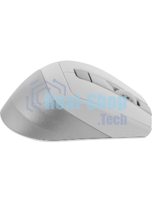 Мышь беспроводная A4Tech Fstyler FG35 серебристый/белый, 2000 dpi, радиоканал, USB, кнопки - 6