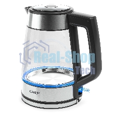 Электрочайник Candy CK-302 серебристый, 1.8 л, 2200 Вт, скрытый нагревательный элемент