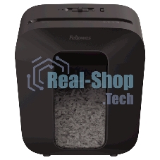 Шредер Fellowes PowerShred LX25 черный (секр.P-4)/перекрестный/6лист./11.5лтр./скрепки/скобы/пл.карты