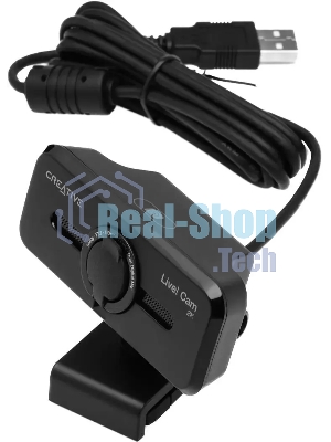 Веб-камера Creative Live! Cam Sync V3 2560x1440, 30 кадр/с, USB, микрофон, шторка приватности, автофокус, крепление на мониторе