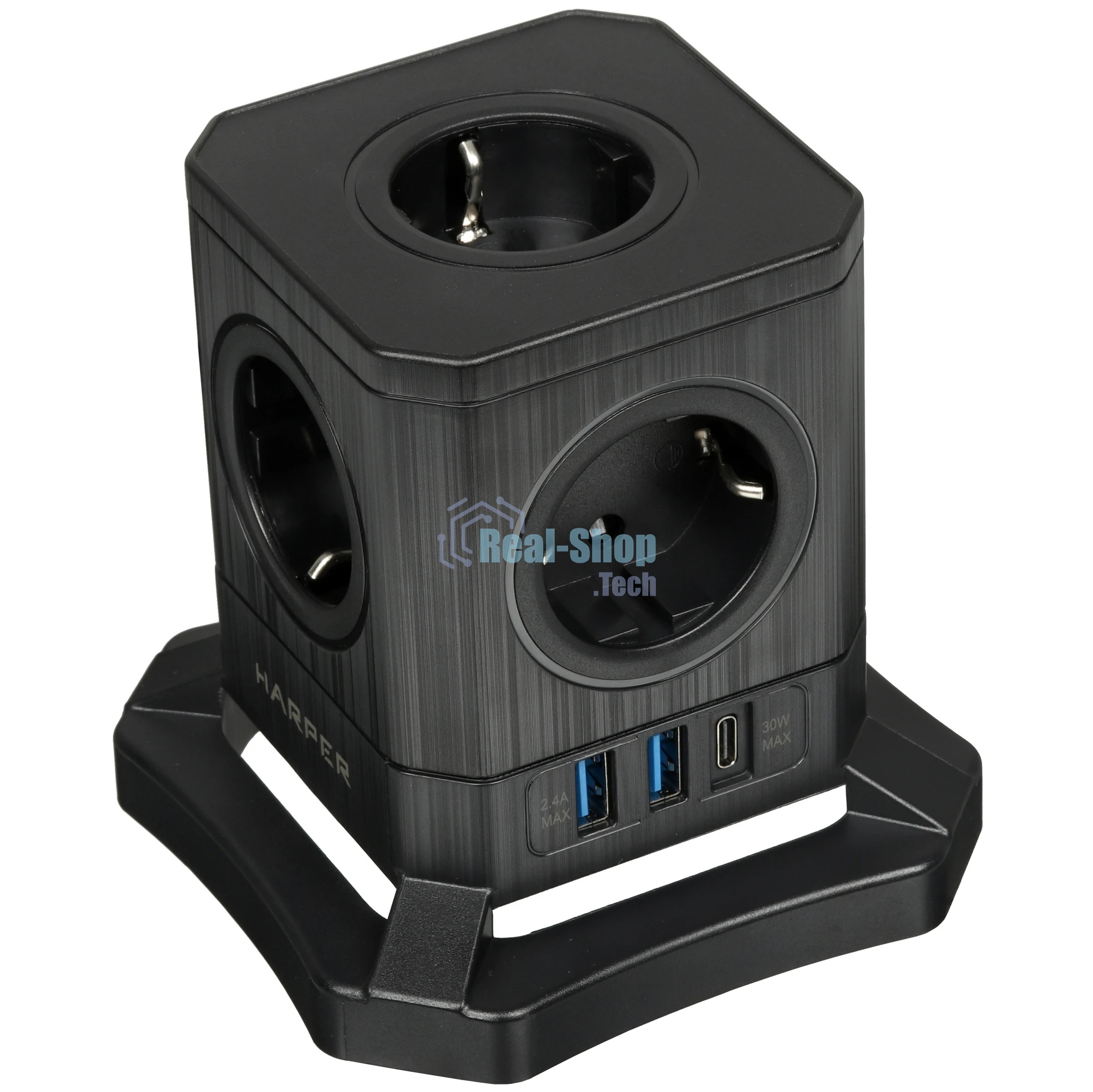 Сетевой фильтр HARPER UCH-730 Black PD3.0