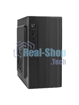 Компьютерный корпус Minitower ExeGate BAA-408U-AAA350 (mATX, БП AAA350 с вент. 8см, 2хUSB/1хUSB 3.0, HD Audio, черный)