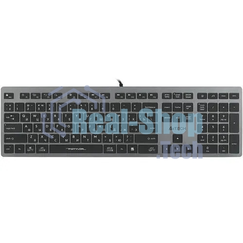 Клавиатура проводная A4Tech Fstyler FX60 серый/белый