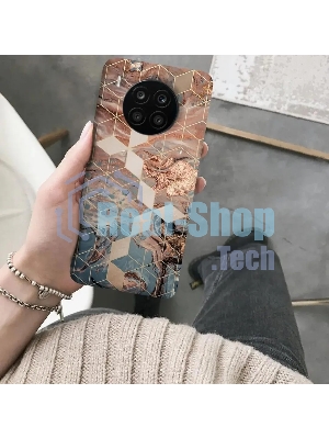 Чехол (клип-кейс) Gresso Meridian, для Honor 50 Lite, золотистый/синий gr17aaae8878
