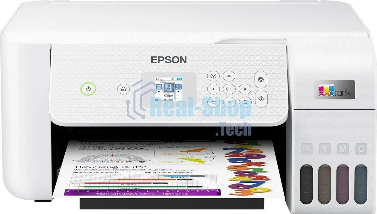 МФУ струйный Epson EcoTank L3266 (C11CJ66416) белый, A4, ч/б печ. 10 стр/мин., цв. печ. 5 стр/мин., 5760x1440 DPI, USB, Wi-Fi