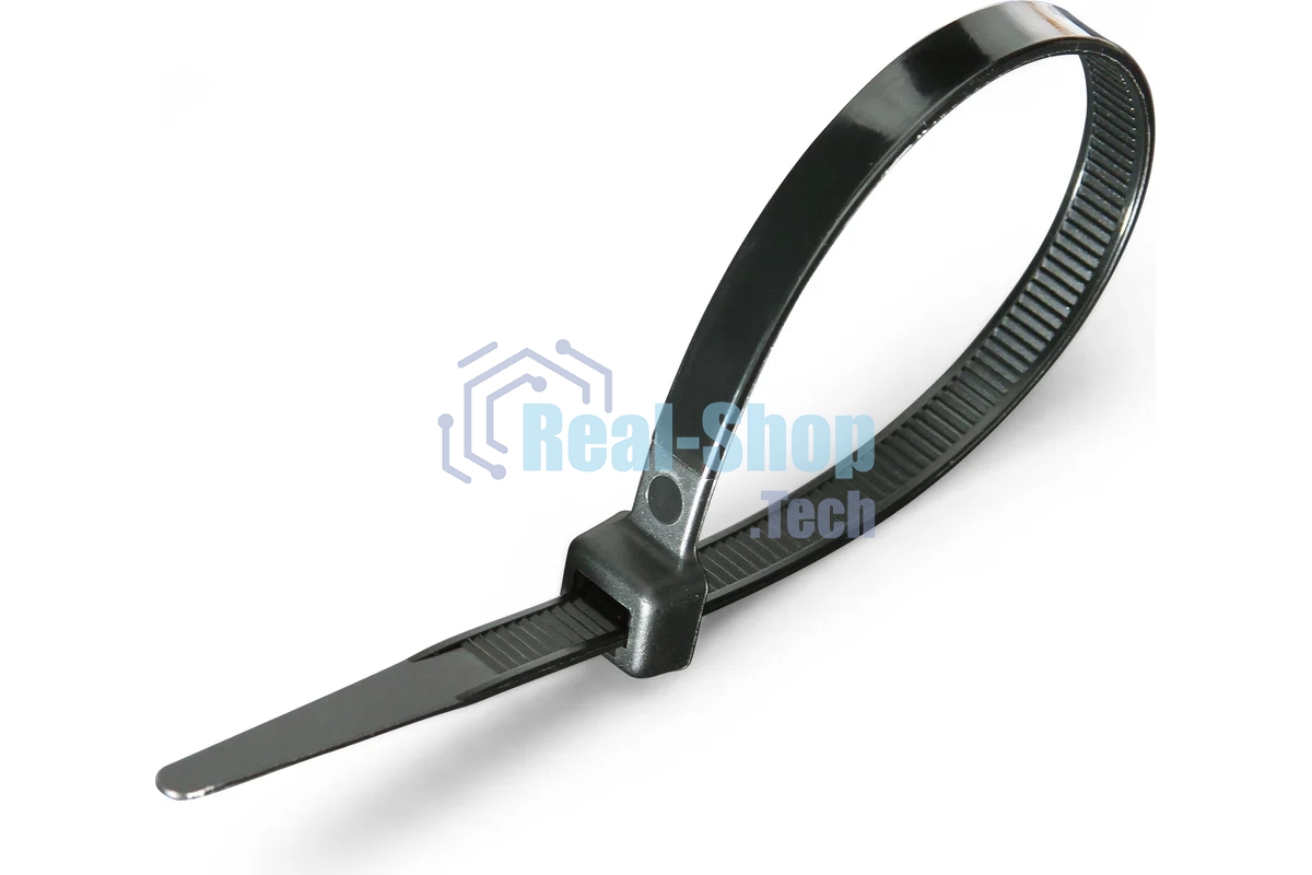 Нейлоновые стяжки Fortisflex КСС 8х300 черный 100 штук