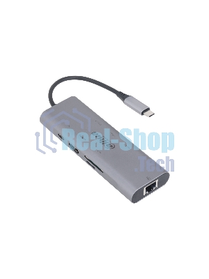 USB-концентратор Dahua TC38, USB Type-C, USB 3.0 + HDMI + RJ45 + SD/TF + PD Docking Station, USB