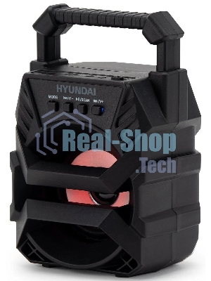 Колонка портативная Hyundai H-PS1000 черный 9 Вт 1.0 BT/USB 10м 500mAh