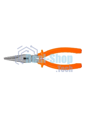 Длинногубцы Sparta Classic, 180 мм, прямые шлифованные, пластмассовые рукоятки